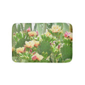 Prickly Pear Cactus Blooms Bath Mat. Badmat (Voorkant)