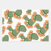 Prickly Pear Cactus & Blossom Inpakpapier Vel (Voorkant 3)
