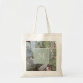 Prickly Pear Cactus Botanical Monogram Tote Bag (Voorkant)