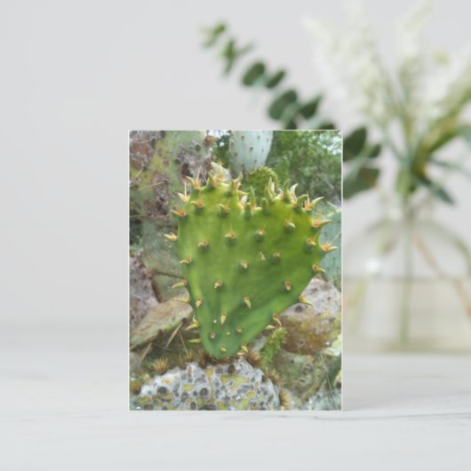 Prickly Pear Cactus Briefkaart (Staand voorkant)