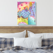 Prickly Pear Cactus Canvas Print Art (Insitu (Slaapkamer))