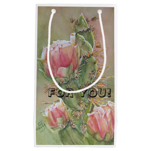 PRICKLY PEAR CACTUS FLOWER KLEIN CADEAUZAKJE (Voorkant)