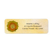 Prickly Pear Cactus Flower / Yellow & Oranje / Etiket (Voorkant)