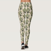 Prickly Pear Cactus in Bloom Leggings (Achterkant)