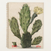 Prickly Pear Cactus in Bloom Planner (Voorkant)