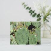 Prickly Pear Cactus Natuur Briefkaart (Staand voorkant)