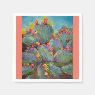 Prickly Pear Cactus papieren drankservet Servet