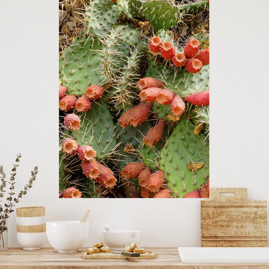 Prickly Pear Cactus Poster (Keuken)