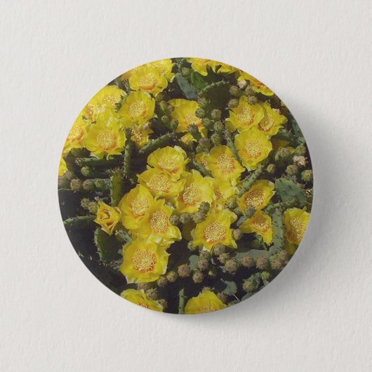 Prickly Pear Cactus Ronde Button 5,7 Cm (Voorkant)