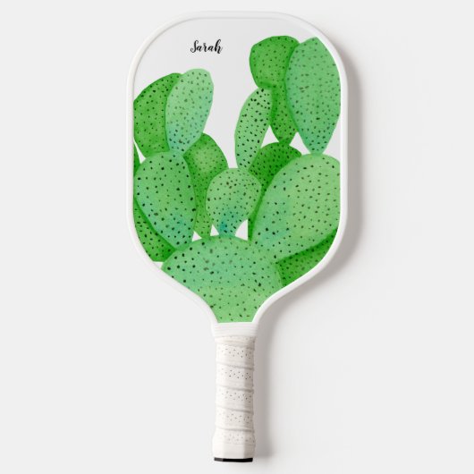 Prickly Pear Cactus Script Persoonlijk Pickleball Paddle (Achterkant)