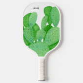 Prickly Pear Cactus Script Persoonlijk Pickleball Paddle (Voorkant)
