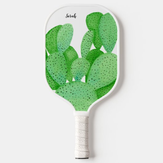 Prickly Pear Cactus Script Persoonlijk Pickleball Paddle (Voorkant)