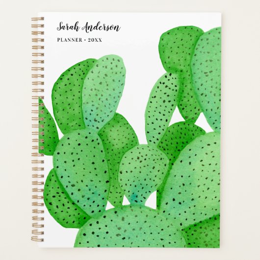 Prickly Pear Cactus Script Persoonlijk Planner (Voorkant)
