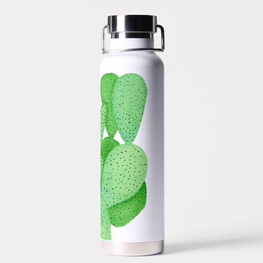 Prickly Pear Cactus Script Persoonlijk Waterfles (Achterkant)