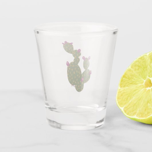 Prickly Pear Cactus Shot Glas (Achterkant)