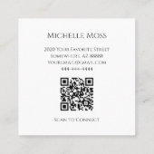 Prickly Pear Cactus Succulent Woestijn Botanisch Vierkante Visitekaartje (Achterkant)