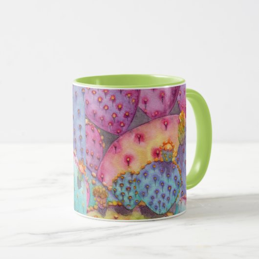  Prickly Pear Coffee Mok Southwest Style Cup (Voorkant rechts)
