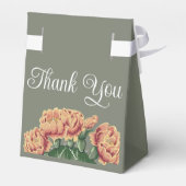 Prickly Pear Desert Cactus Bloemen Bruiloft Bedankdoosjes (Achterkant)