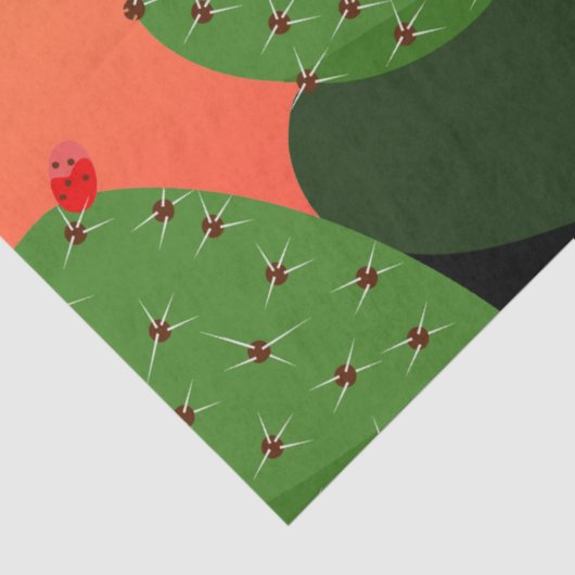 Prickly Pear Desert Sunset Decoupage Tissuepapier (Detail)