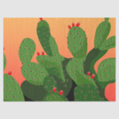 Prickly Pear Desert Sunset Decoupage Tissuepapier (Voorkant)