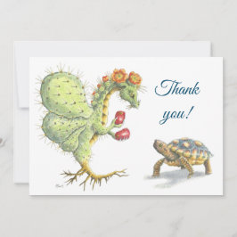 Prickly Pear Dragon & tortoise - Hartelijk dank Bedankkaart