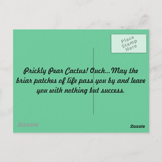 Prickly Pear Gifts Briefkaart (Achterkant)