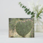 Prickly Pear Heart Briefkaart (Staand voorkant)