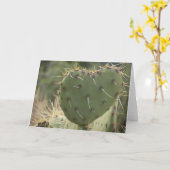 Prickly Pear Heart Kaart (Gele Bloem)