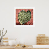 Prickly Pear Heart Poster (Keuken)