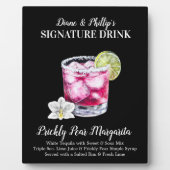 Prickly Pear Margarita Signature Drink Bar Sign Fotoplaat (Voorkant)