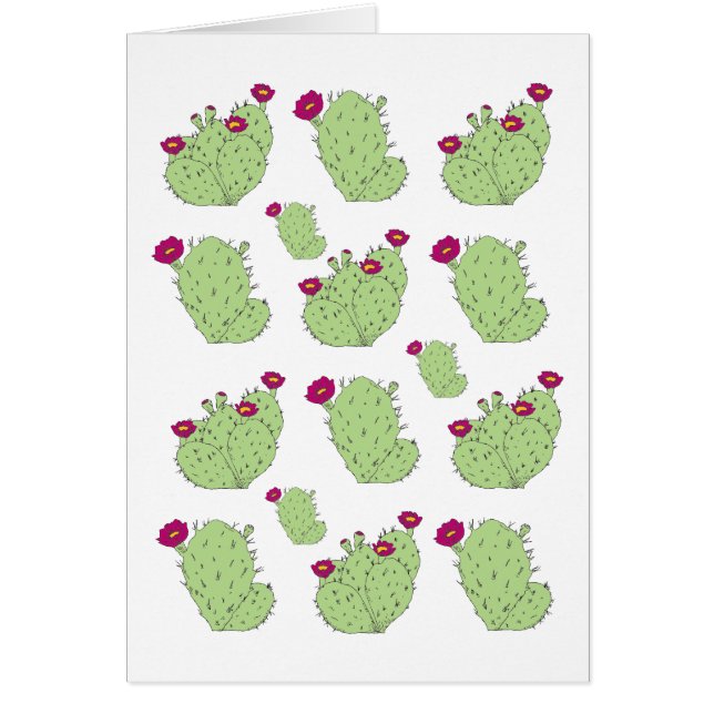 Prickly Pear Pattern Plant Cactus Love (Voorkant)