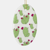 Prickly Pear Pattern Plant Cactus Love Keramisch Ornament (Rechts)