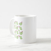 Prickly Pear Pattern Plant Cactus Love Koffiemok (Voorkant links)
