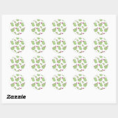 Prickly Pear Pattern Plant Cactus Love Ronde Sticker (Vel)