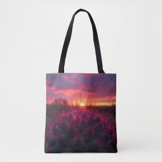 Prickly Pear Sunset Tote Bag - Southwestern Style (Voorkant)