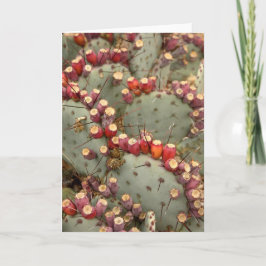 Prickly pear wenskaart bedankkaart