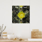 Prickly Pear Yellow Bloom Close Poster (Keuken)