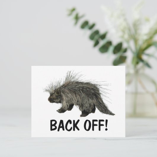 Prickly Porky Briefkaart (Staand voorkant)