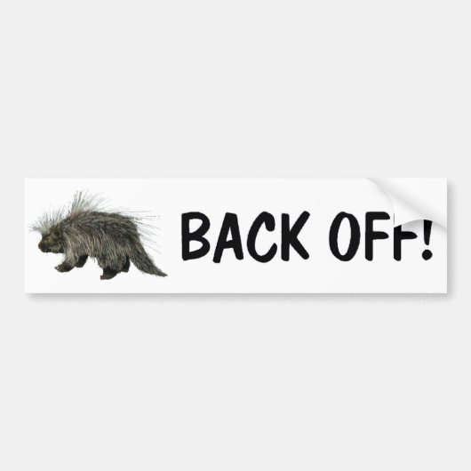 Prickly Porky Bumpersticker (Voorkant)