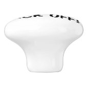 Prickly Porky Keramische Knop (Zijkant)