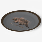 Prickly Porky Papieren Bordje (Gekanteld)