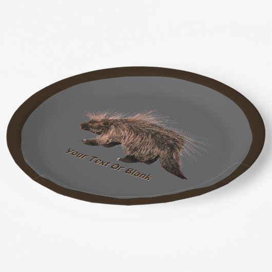 Prickly Porky Papieren Bordje (Gekanteld)