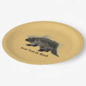 Prickly Porky Papieren Bordje (Gekanteld)