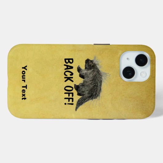 Prickly Porky - Terug uit Case-Mate iPhone Case (Achterkant (horizontaal))