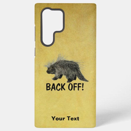 Prickly Porky - Terug uit Samsung Galaxy Hoesje (Achterkant)