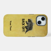 Prickly Porky - Wegwezen iPhone 15 Case (Achterkant horizontaal)
