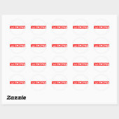 Prickly Stamp Ronde Sticker (Vel)