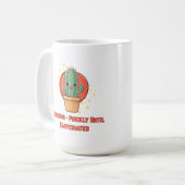 Prickly Until Caffeinated - Funny Coffee Mug Koffiemok (Voorkant links)