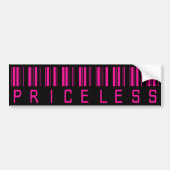 Pricless Barcode Bumpersticker (Voorkant)
