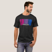 Pricless Bisexual Pride Barcode Subtle Bi Flag Di T-shirt (Voorkant volledig)